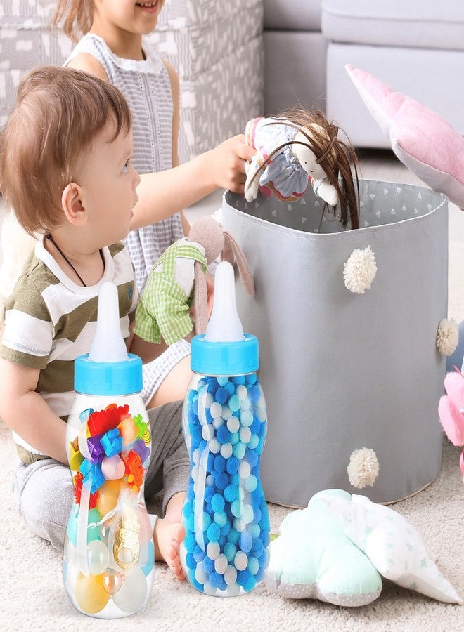 BESPORTBLE 11 Inch Fillable Baby Bottle - Cute Party Decoration, Gender Reveal Centerpiece, Baby Shower or Nursery Décor, Kids' Coin Bank, Lightweight PVC (Blue) - Image 2